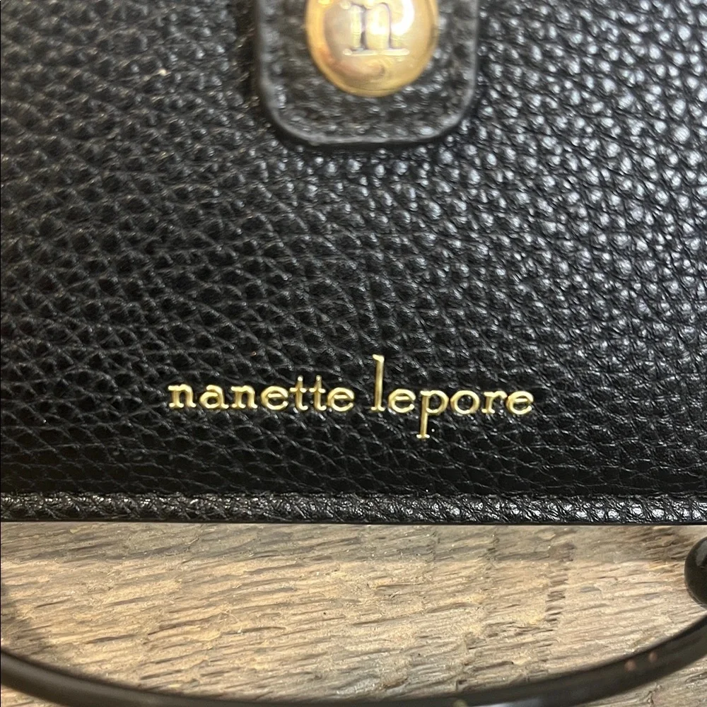 Nanette Lepore Black Textured Card Holder - Picture 2 of 7